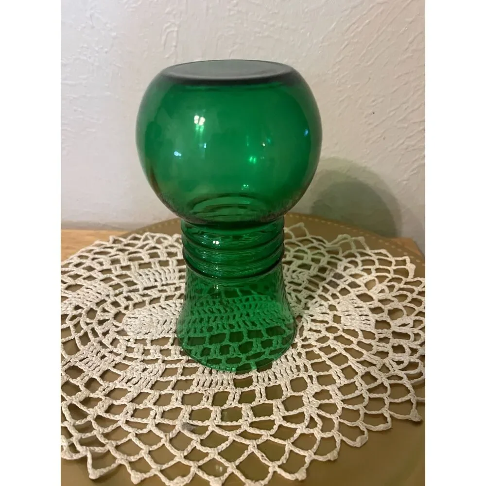 Anchor Hocking Green Vase